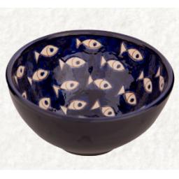 Appetiser Bowl - Blue & White Fish